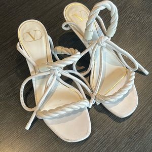White Valentino heels